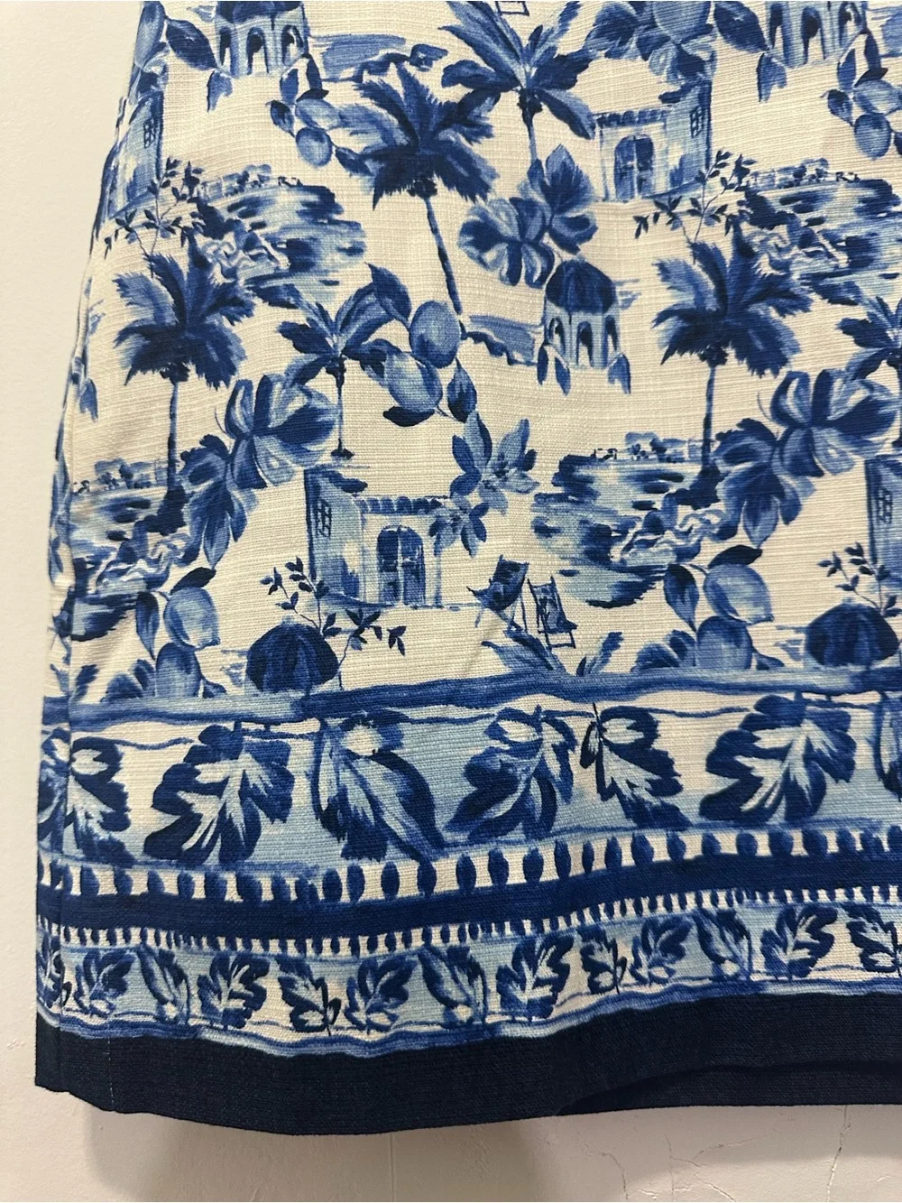 Loft Toile de Jouy Printed Mini Skirt Sz 2 - Picture 3 of 7